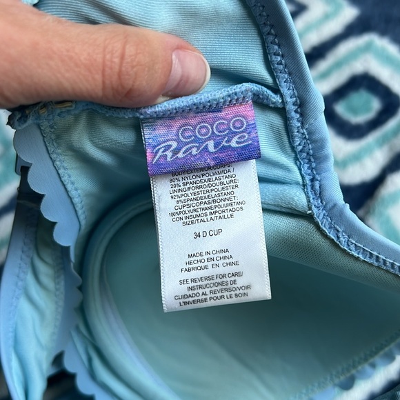 Coco Rave Bikini Set with Ruffle Halter Bikini Top and Bottoms - Picture 3 of 6